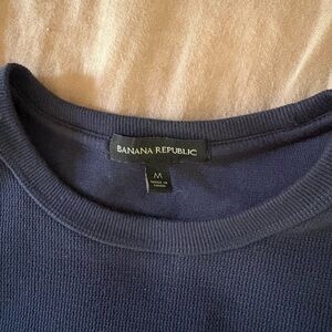 Banana Republic Navy Long Sleeve Crewneck Shirt Men’s Medium